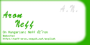 aron neff business card